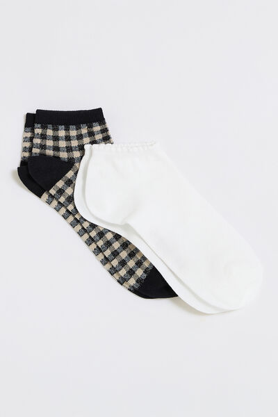 Lot de 2 paires de socquettes femme