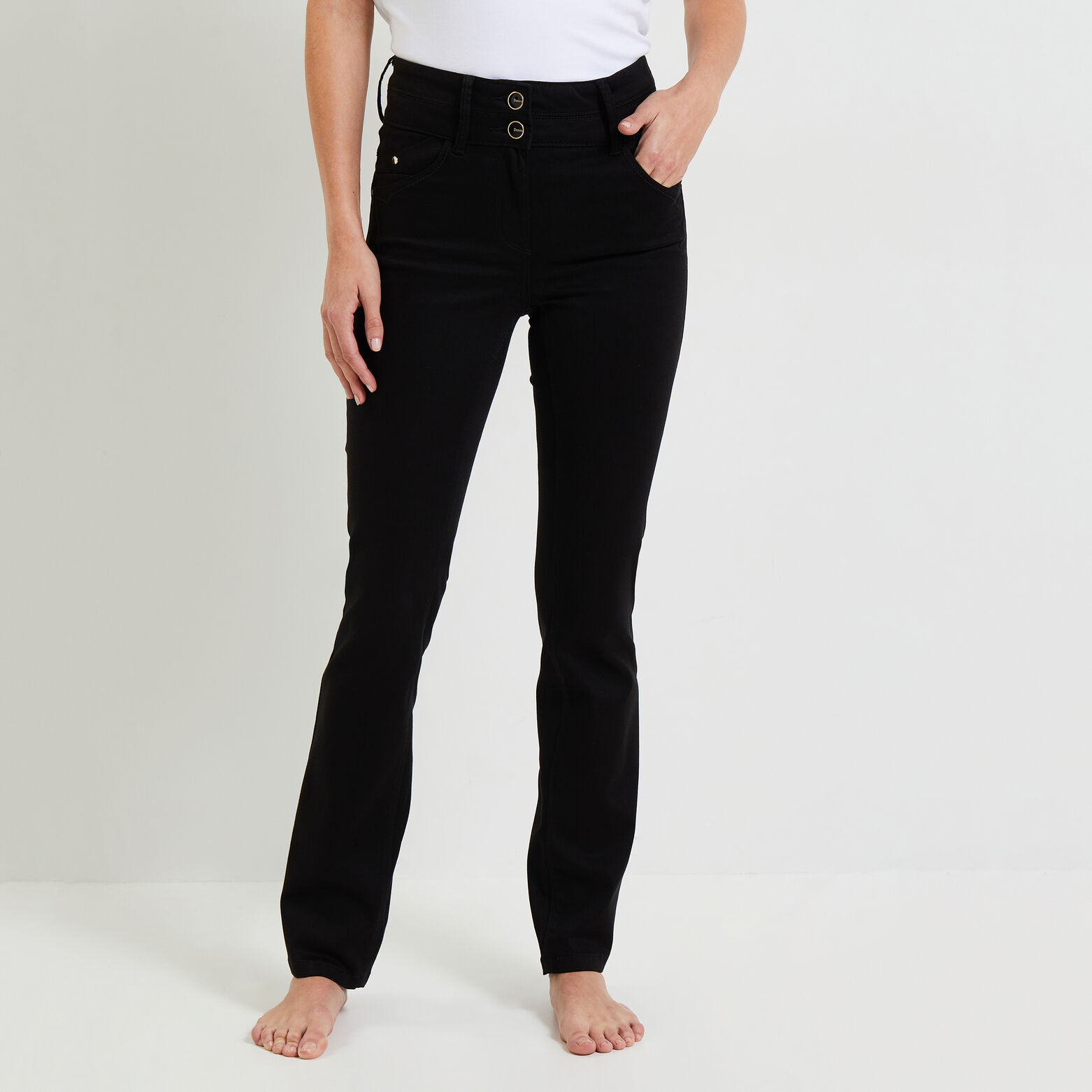 Jean droit taille haute ROME femme