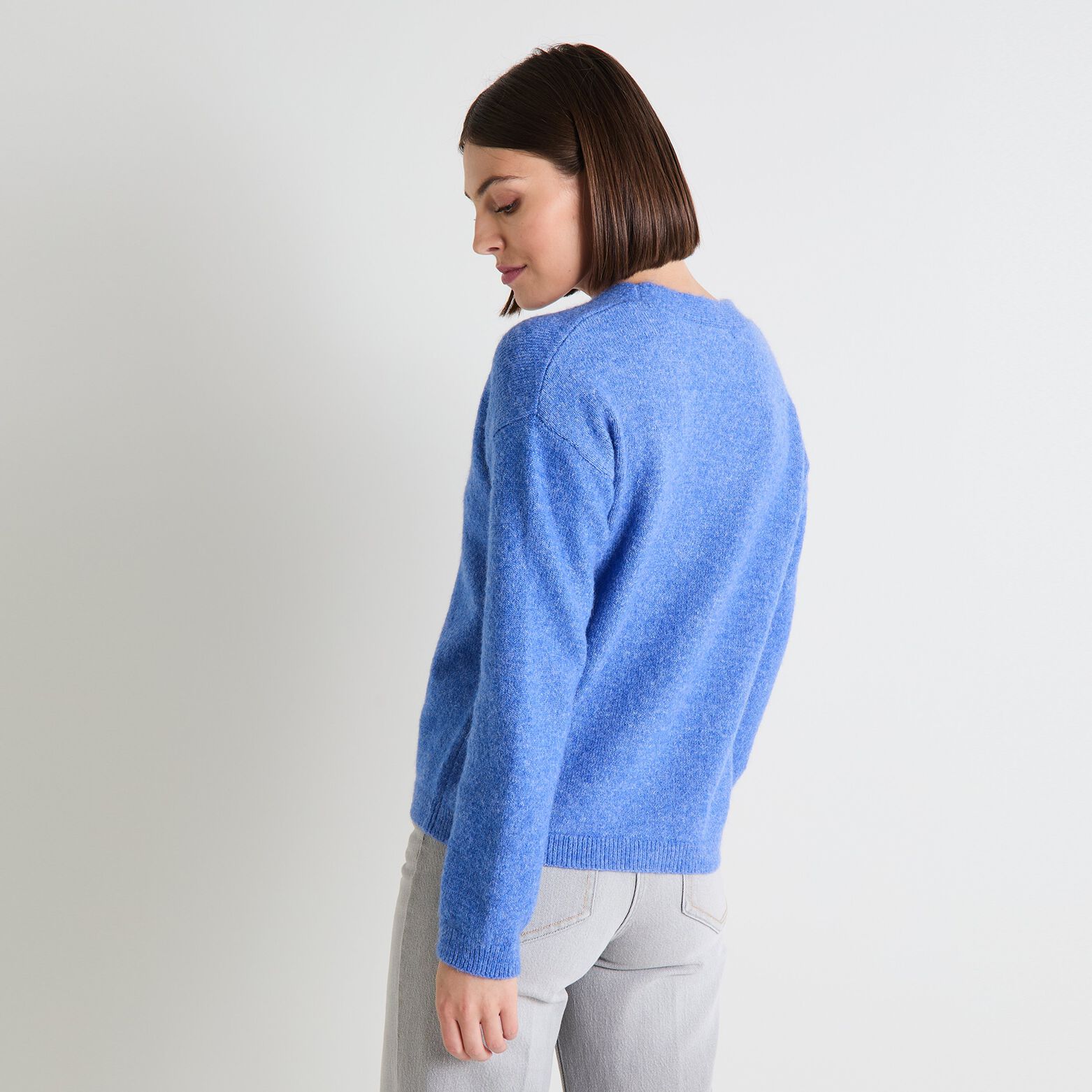 Gilet col V femme