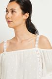 Blouse à épaules ouvertes femme