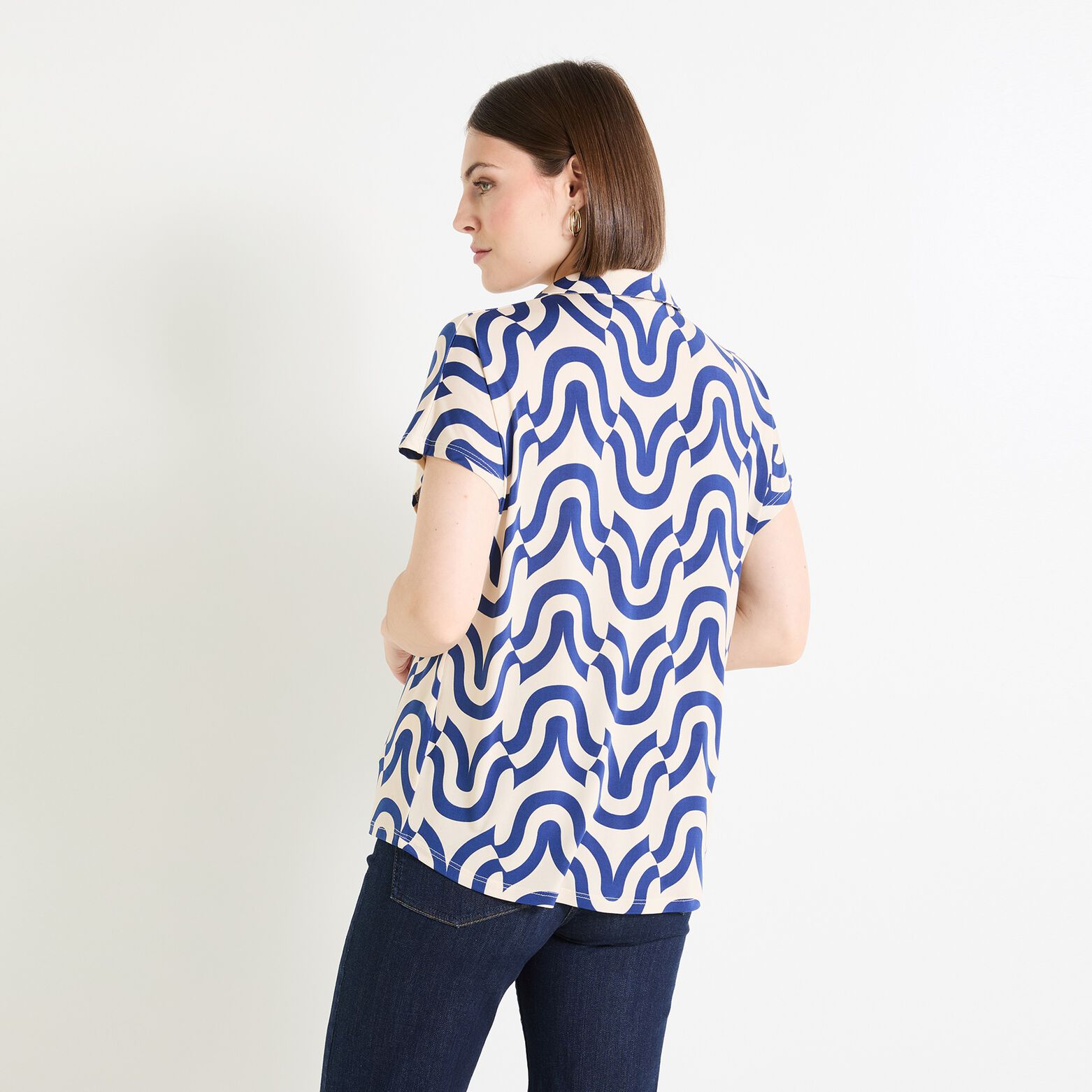 Chemise imprimée femme