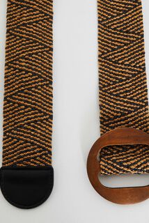 Ceinture paille femme