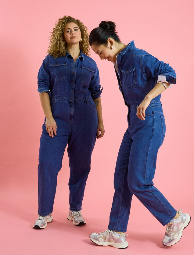 Combinaison en denim femme