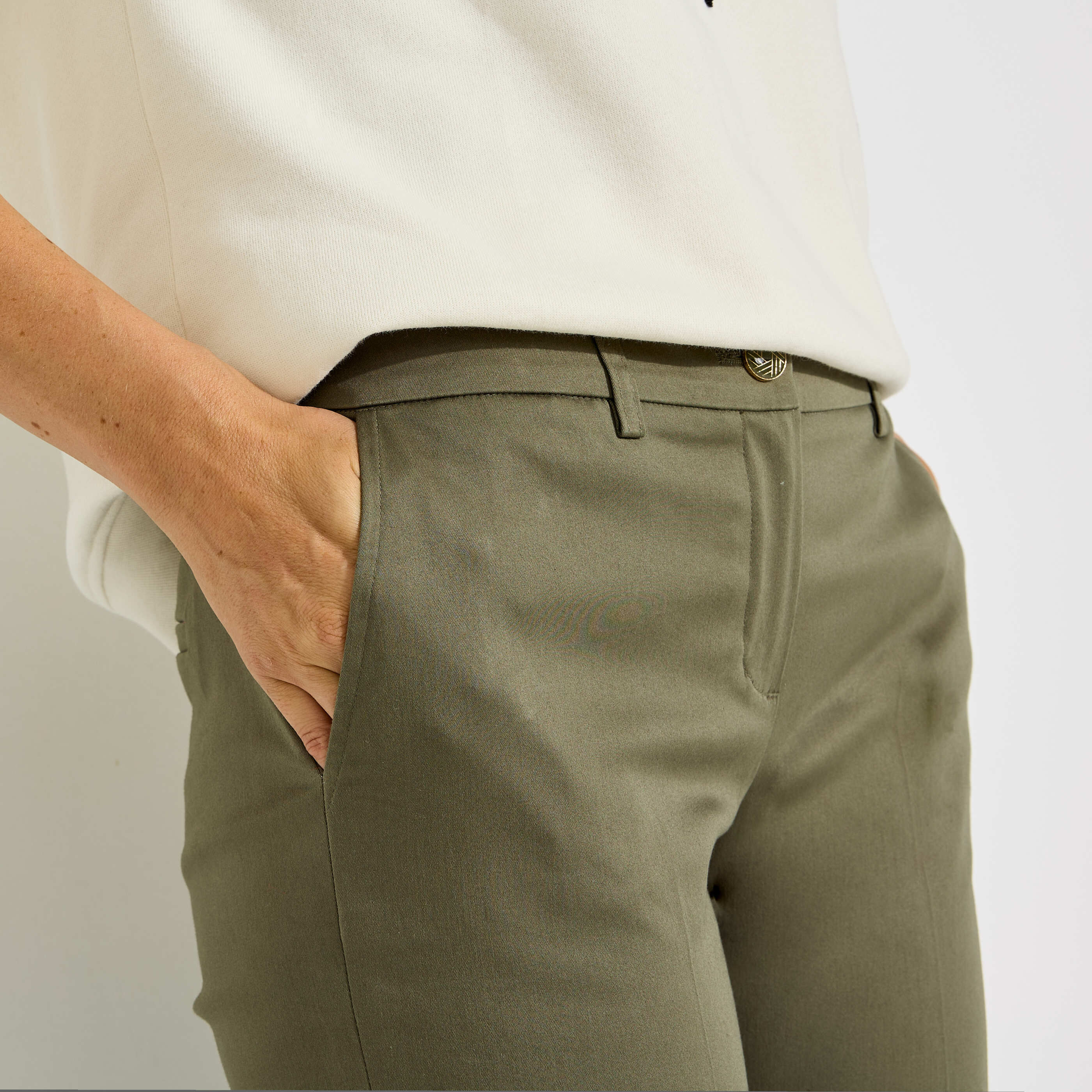Pantalon cigarette femme