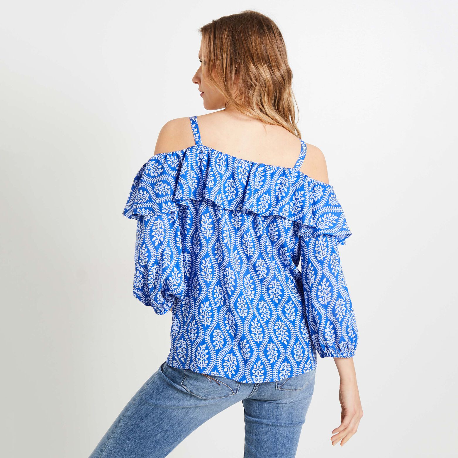 Blouse épaules dénudées femme