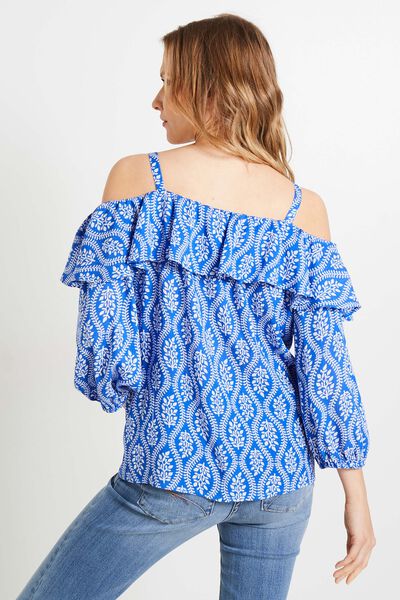 Blouse épaules dénudées femme