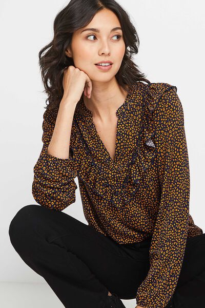 T-shirt imprimé léopard femme