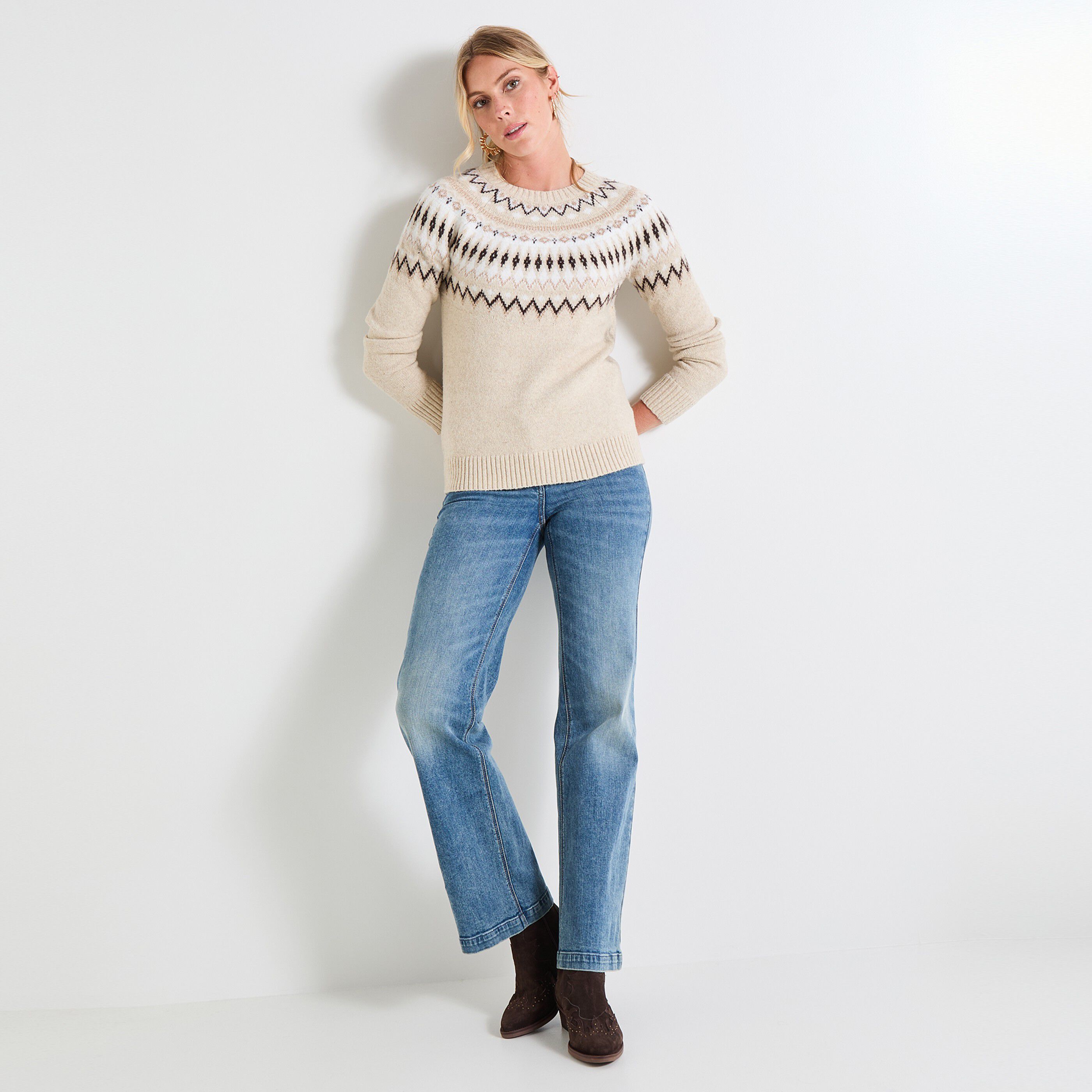 Pull manches longues femme