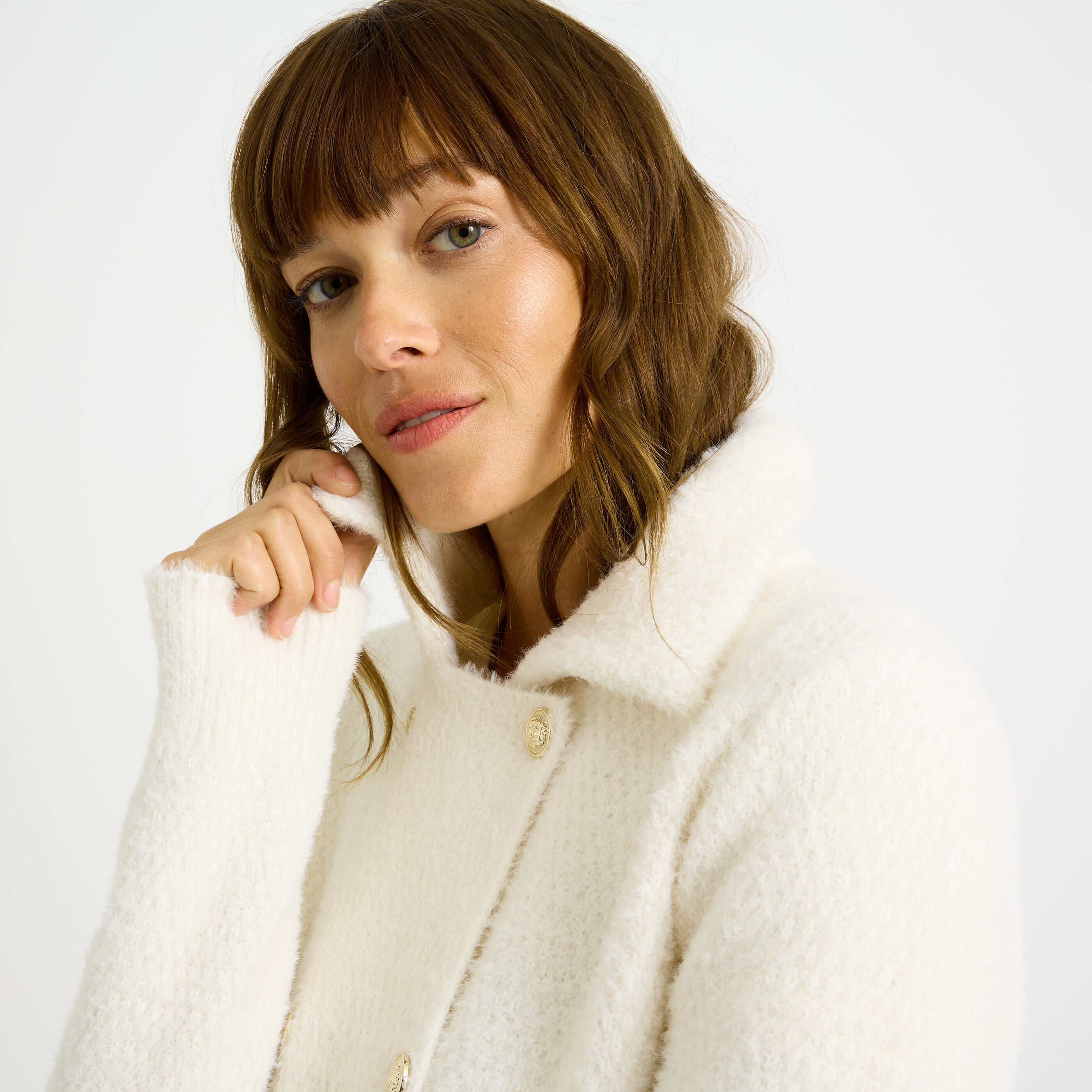 Gilet double boutonnage femme