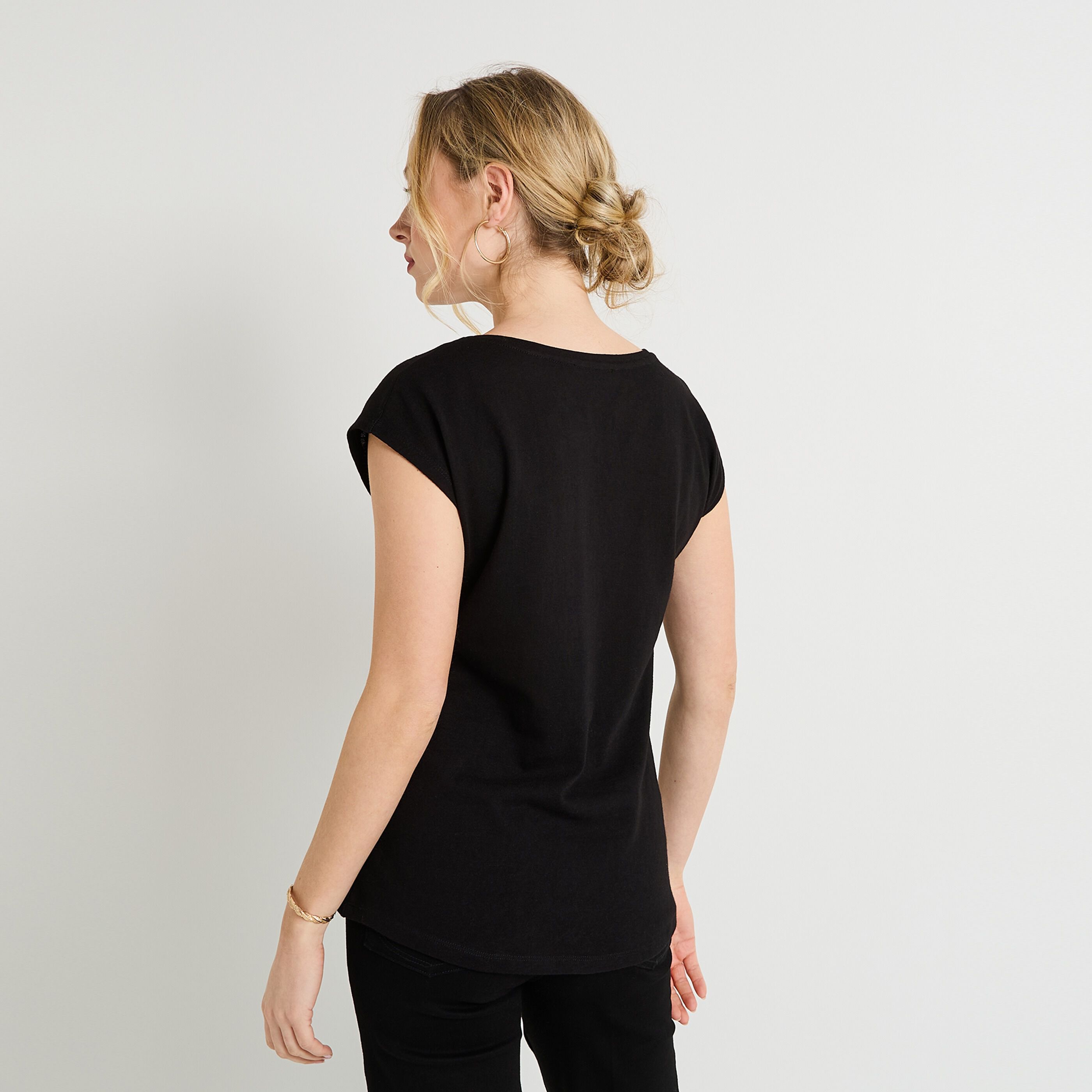 T-shirt col rond femme