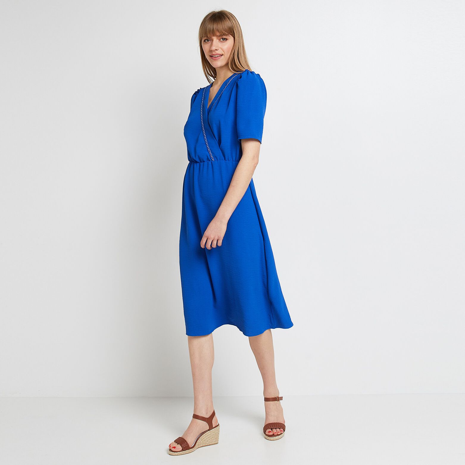Robe cache coeur femme