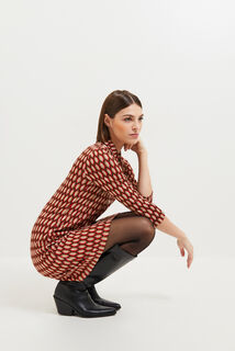 Robe en jacquard femme