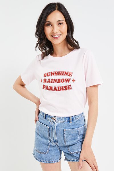 T-shirt à message femme