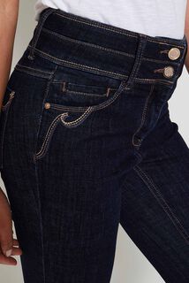Jean raccourci taille haute HANOI femme