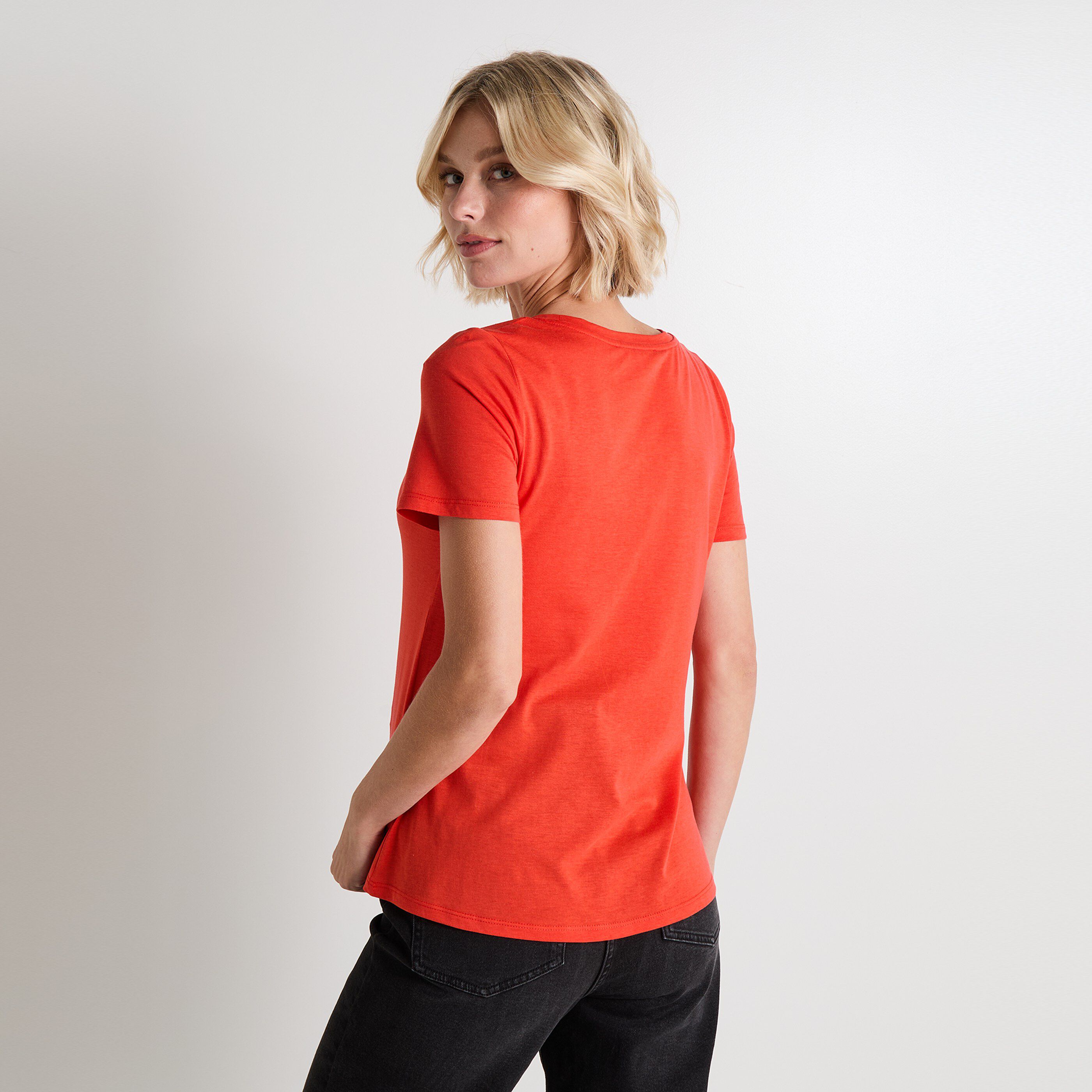 T-shirt col rond femme