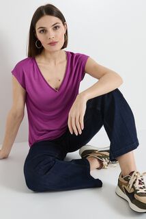T-shirt col V femme