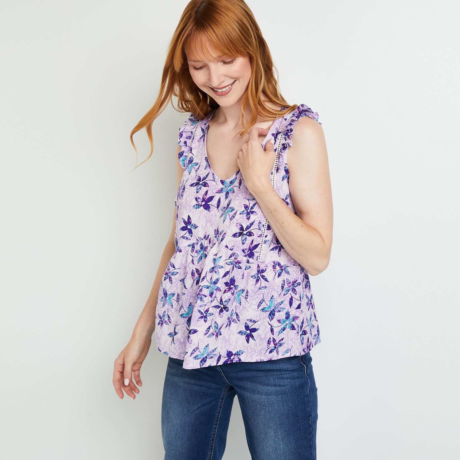 Blouse imprimée femme
