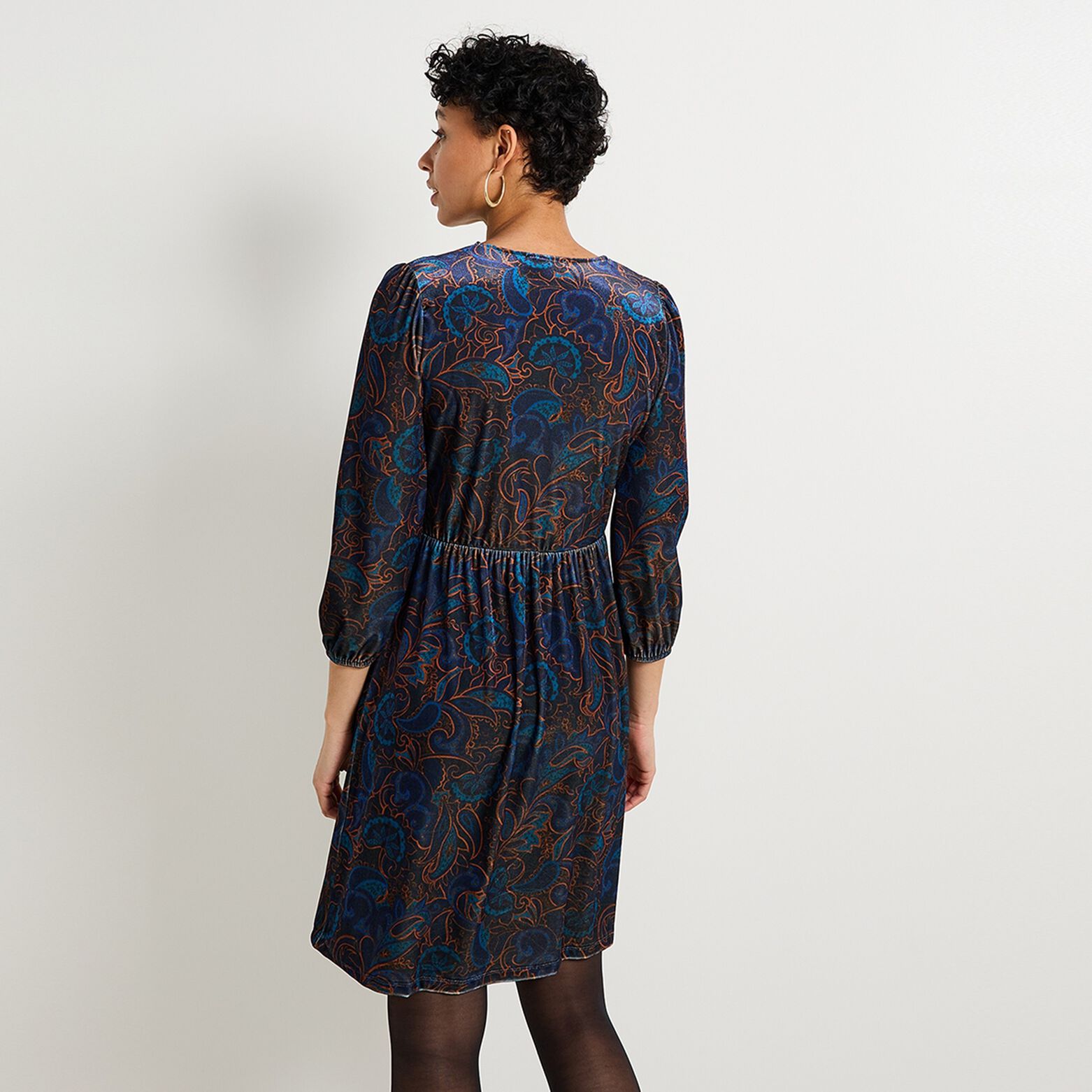 Robe velours femme