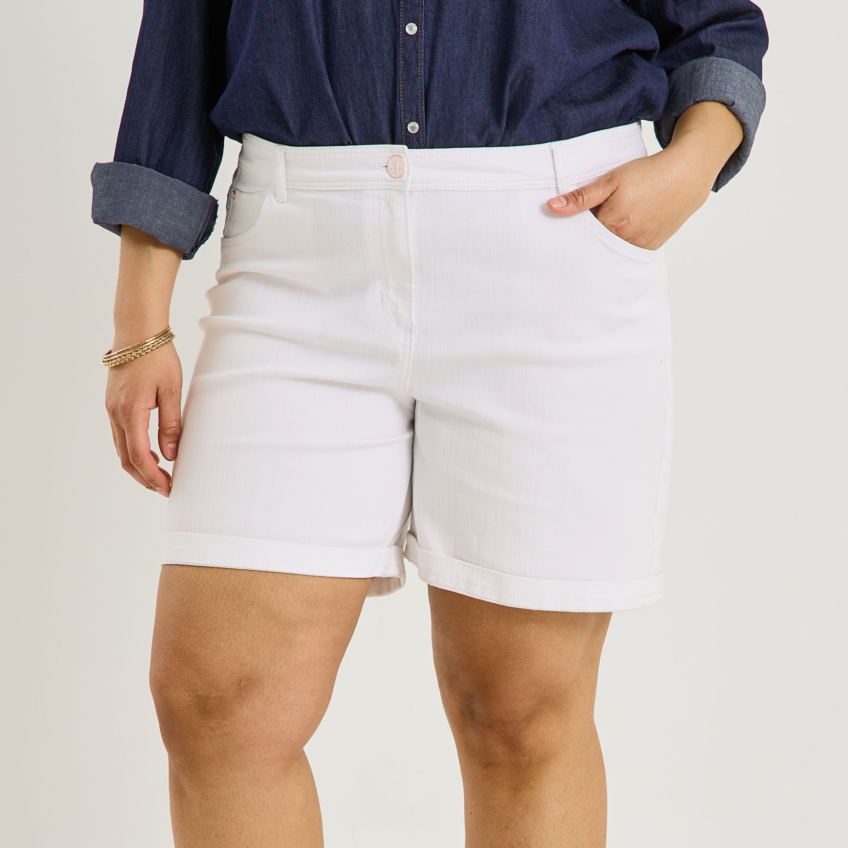 Short en jean femme