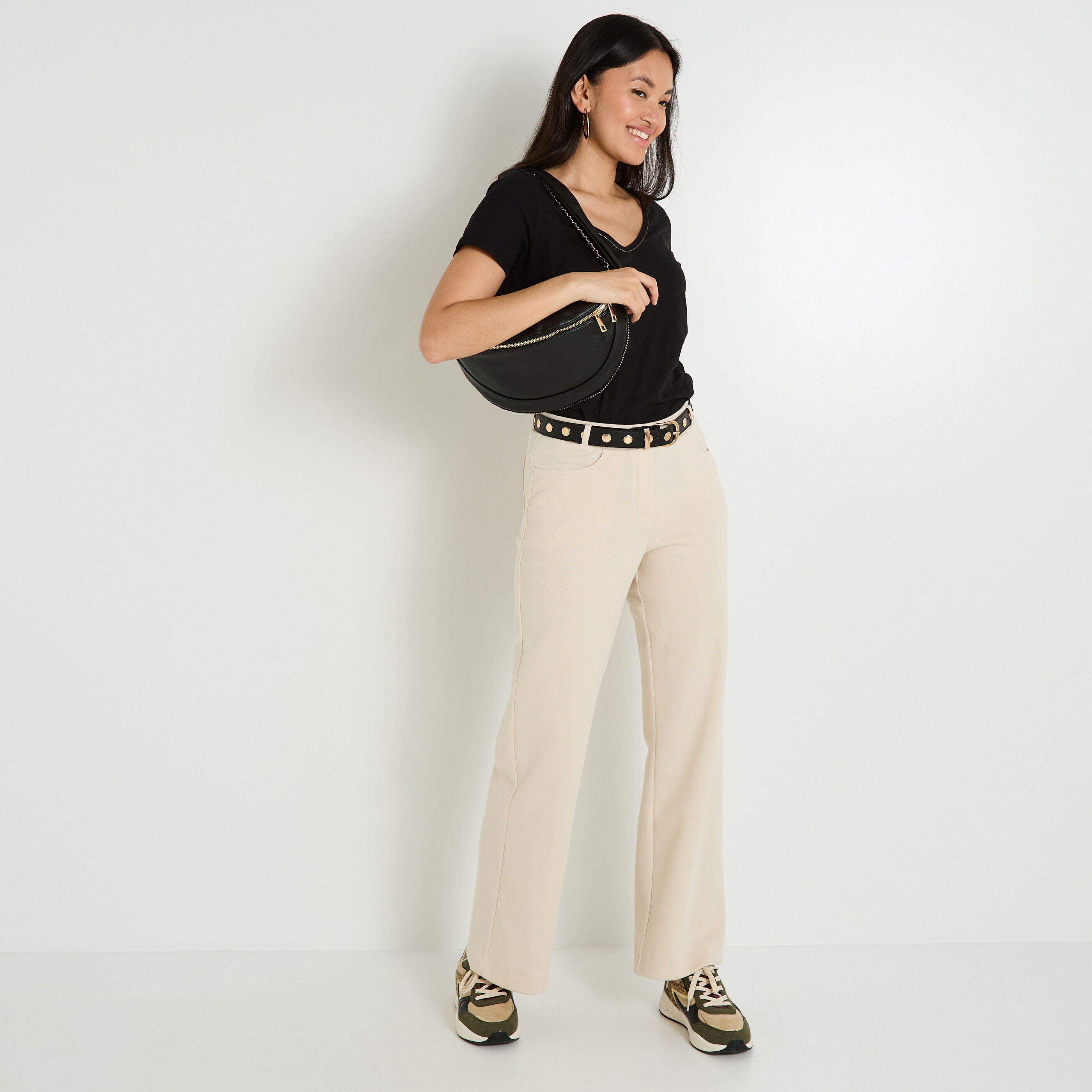 Pantalon en maille femme