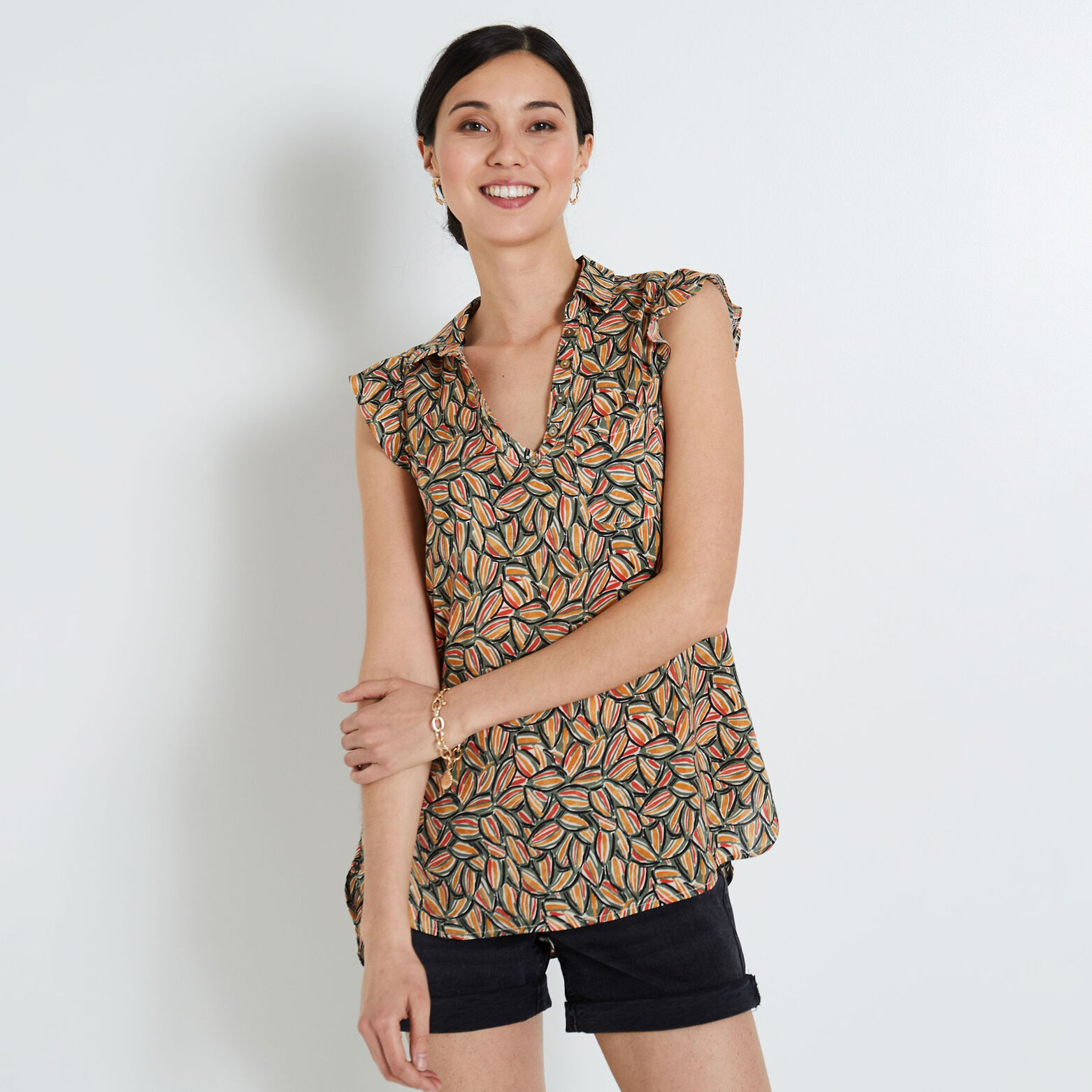 Blouse imprimée femme