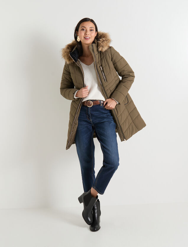Doudoune mi-longue femme