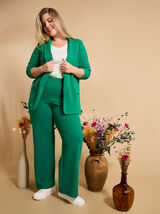 Pantalon large en maille femme