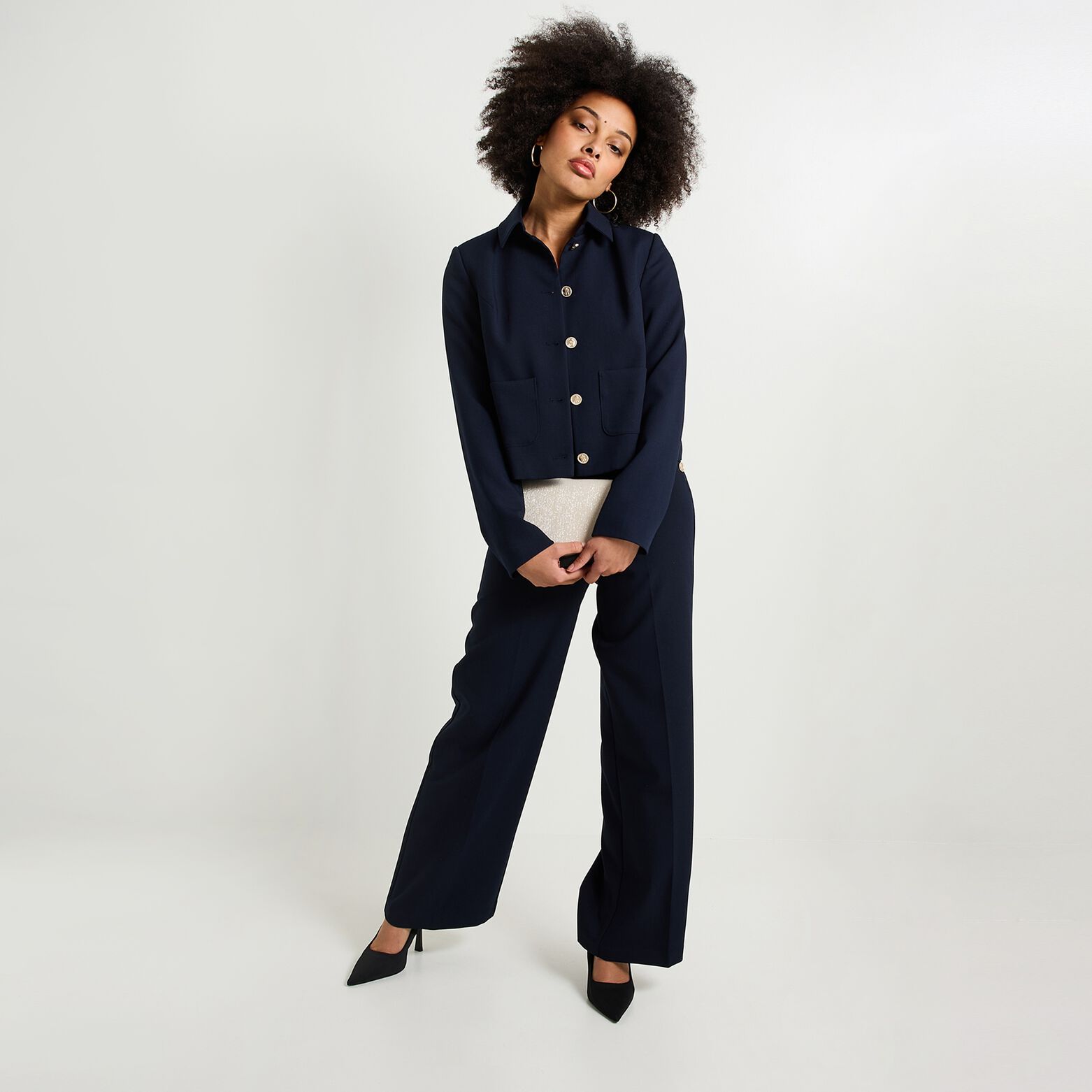 Veste col chemise femme