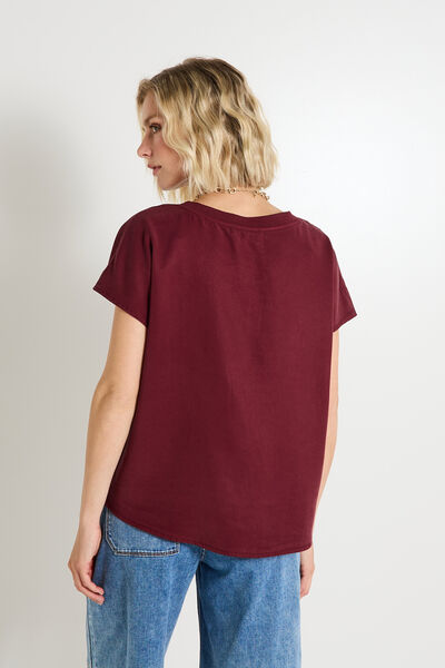 Blouse col V femme