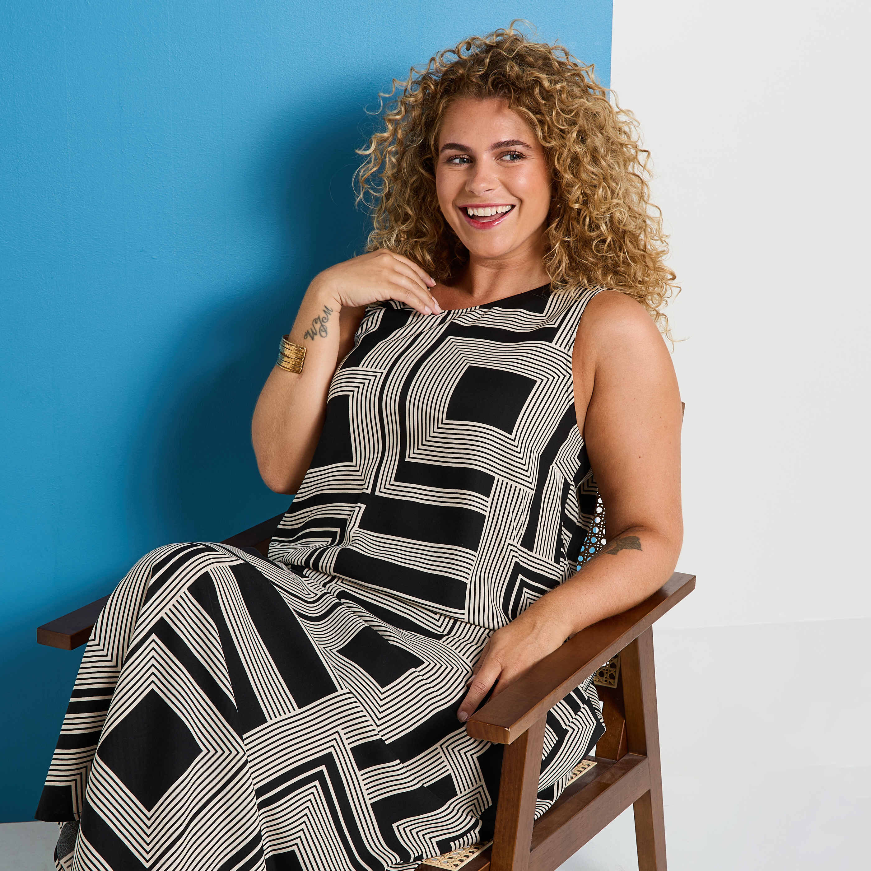 Robe longue &eacute;t&eacute; imprim&eacute;e