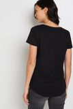 T-shirt manches courtes V femme