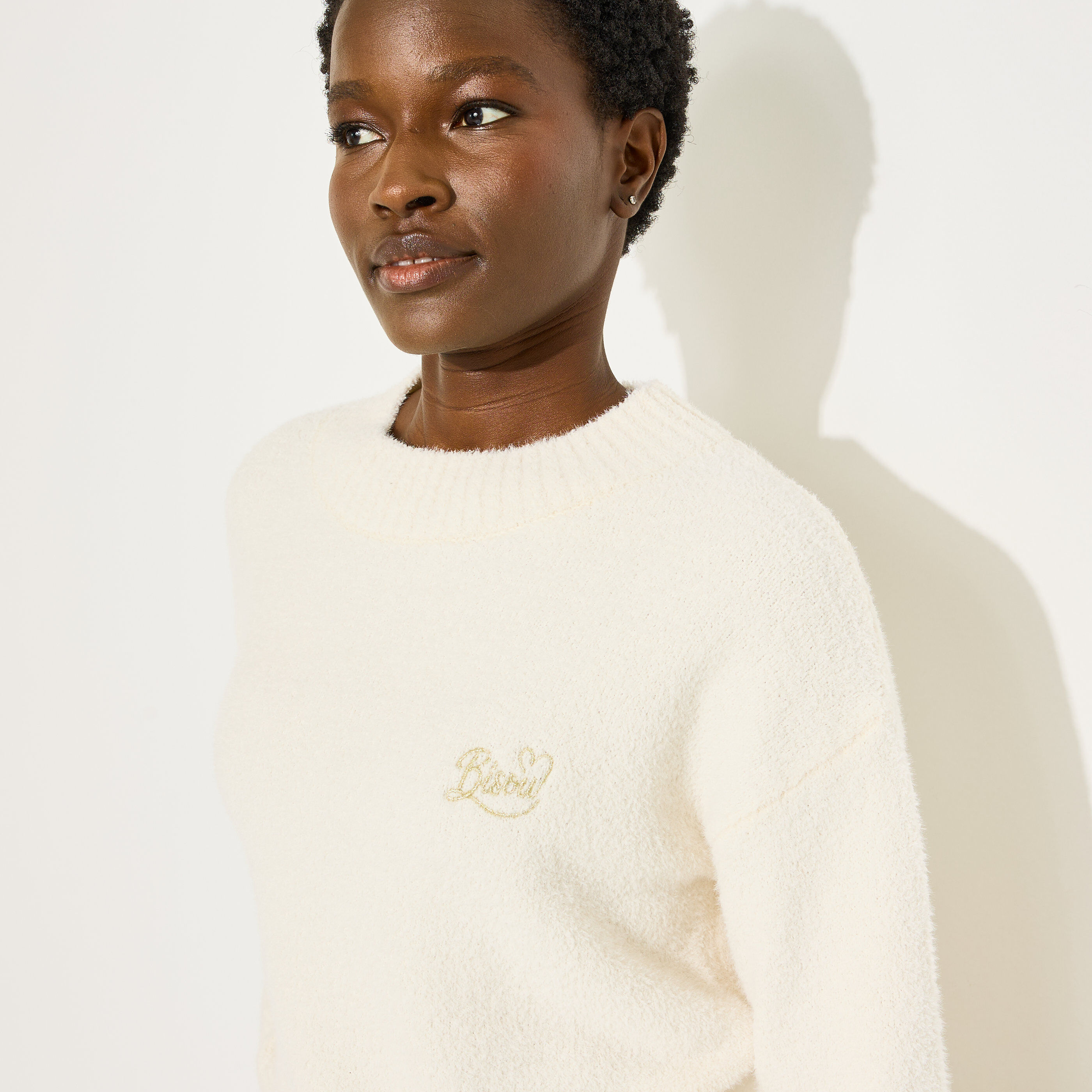 Pull de pyjama doux et fluffy femme