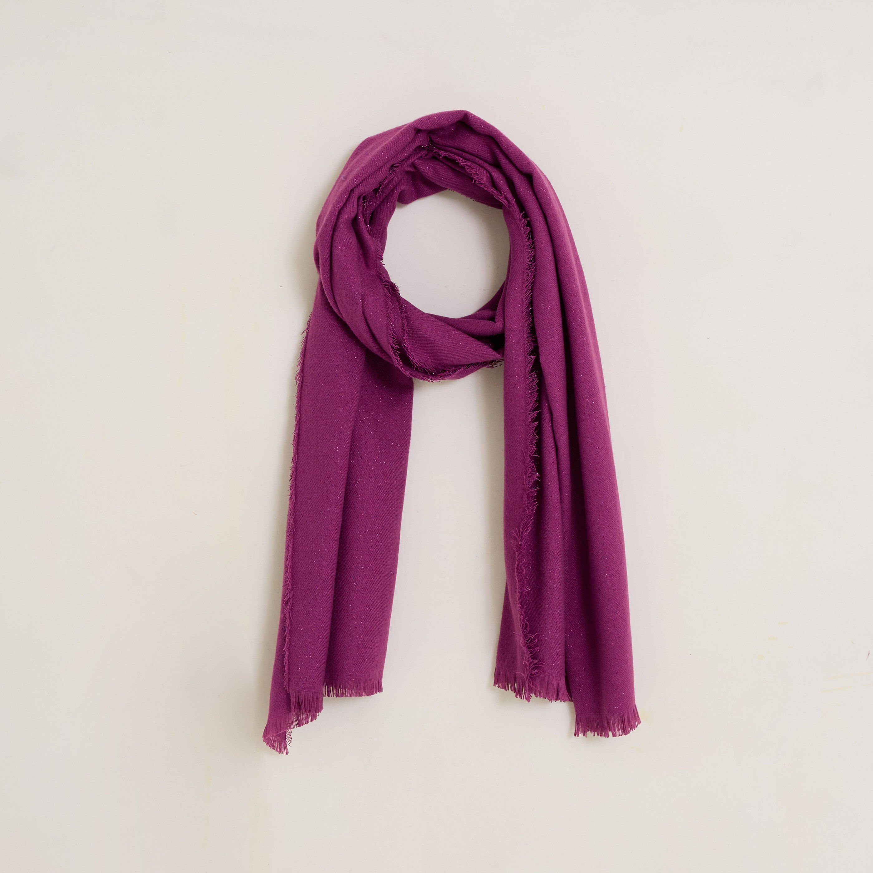 &Eacute;charpe unie brillante femme