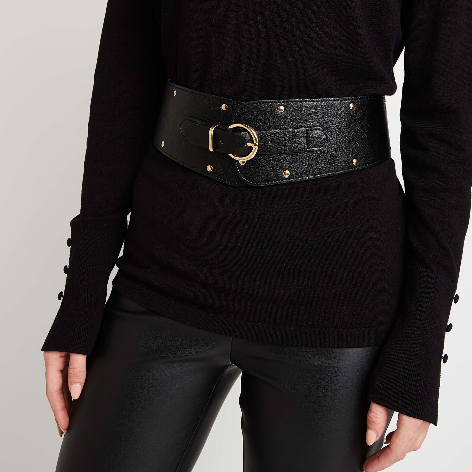 Ceinture large élastiquée femme