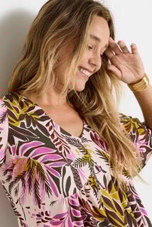 Robe fluide col V femme