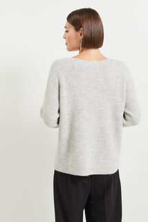 Pull Col V femme