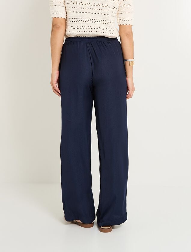 Pantalon large fluide femme