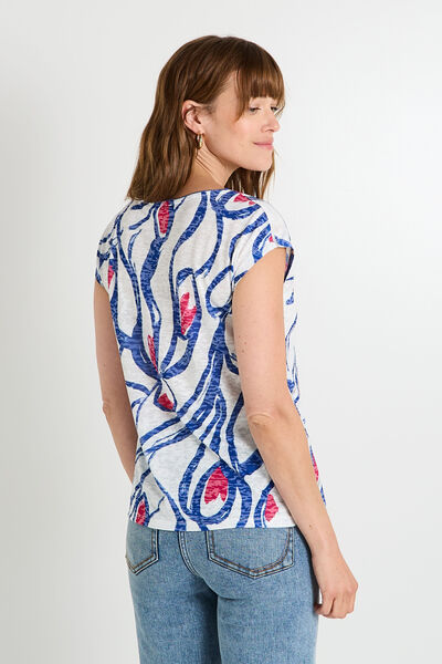 T-shirt col V femme