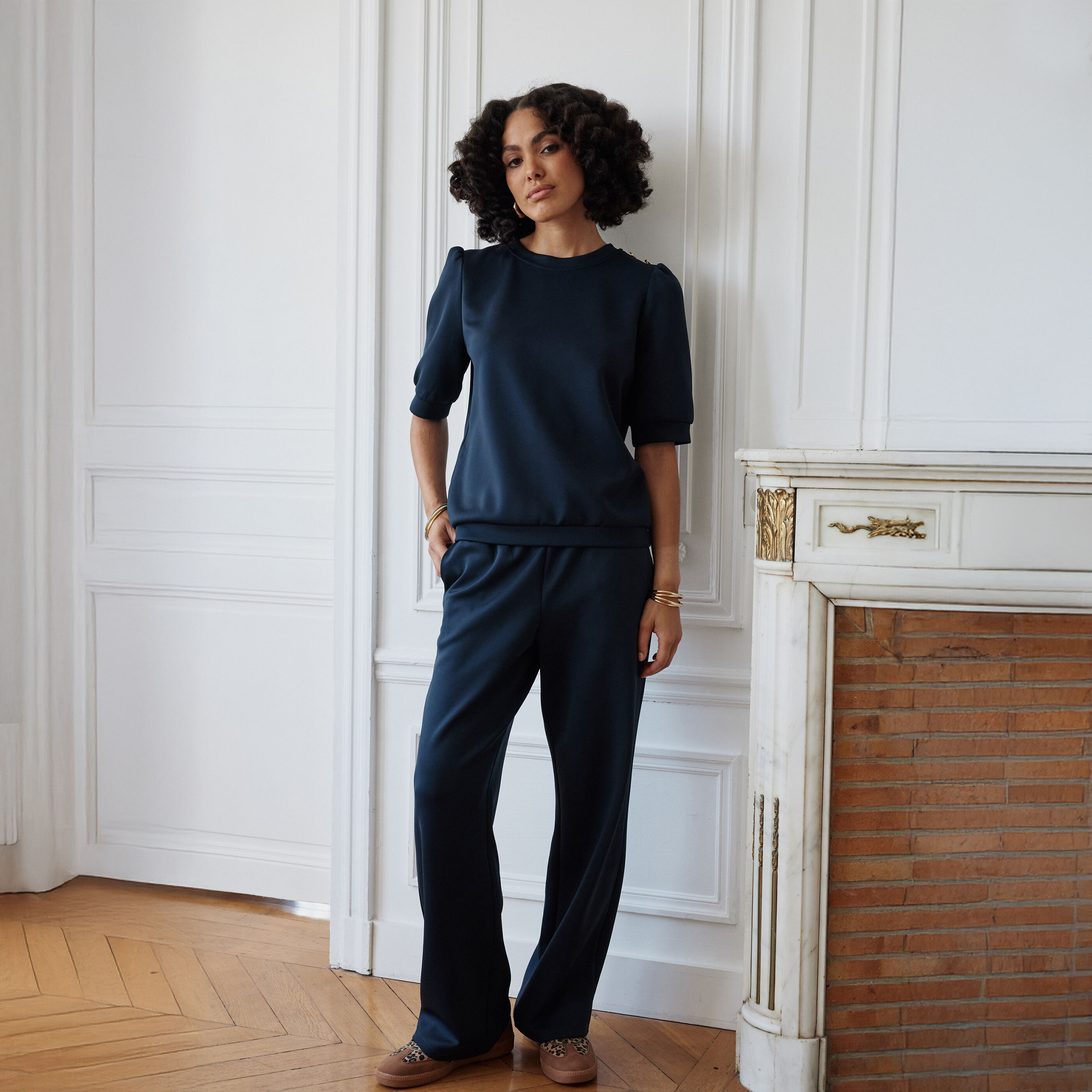 Sweat manches courtes ballon femme