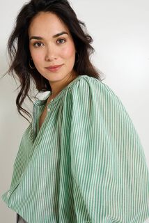 Chemise oversize rayée femme