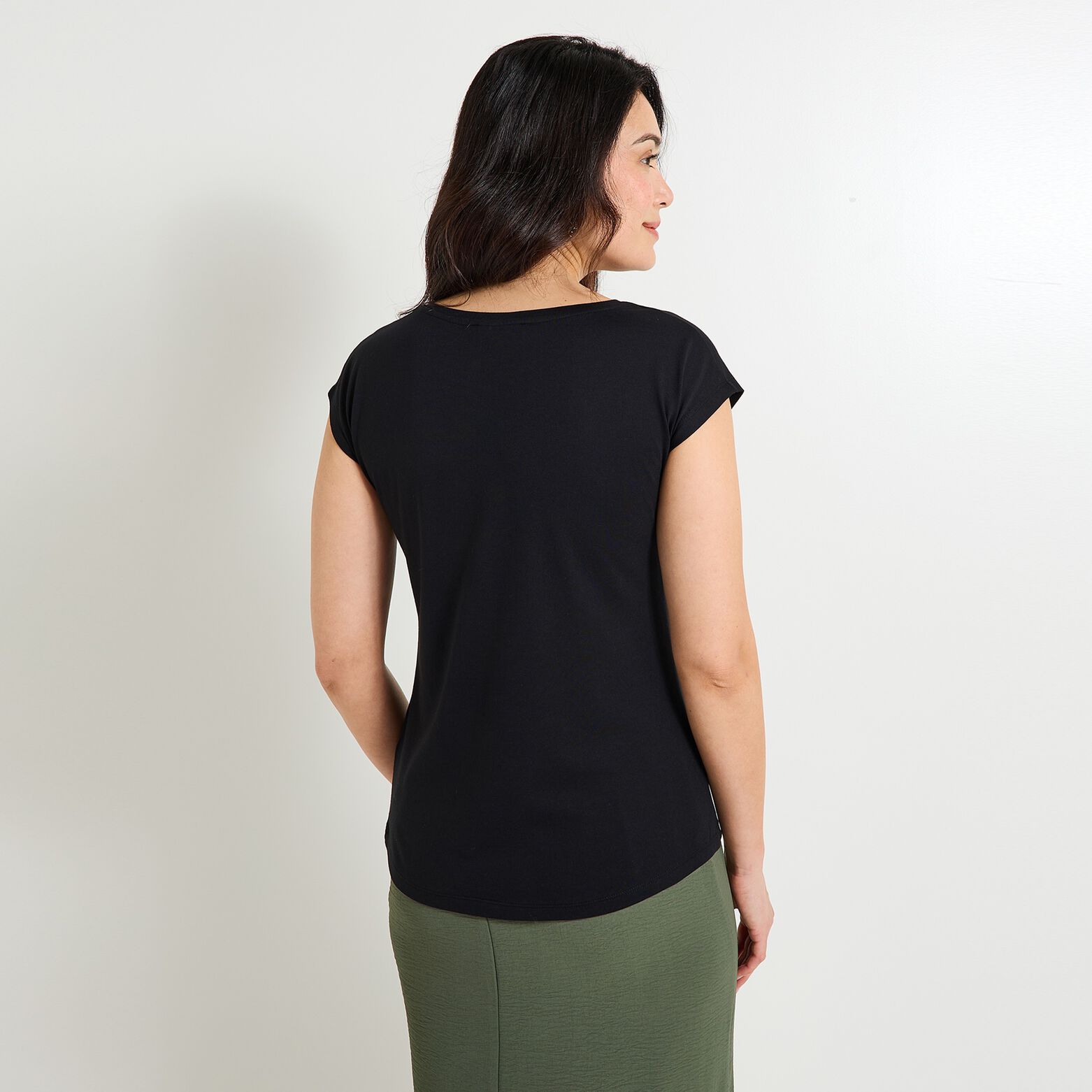 T-shirt col rond femme