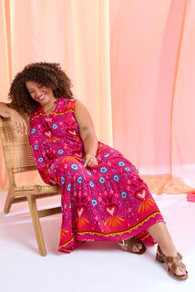 Robe longue imprimée