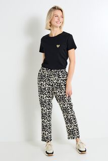 Pantalon fluide imprimé femme