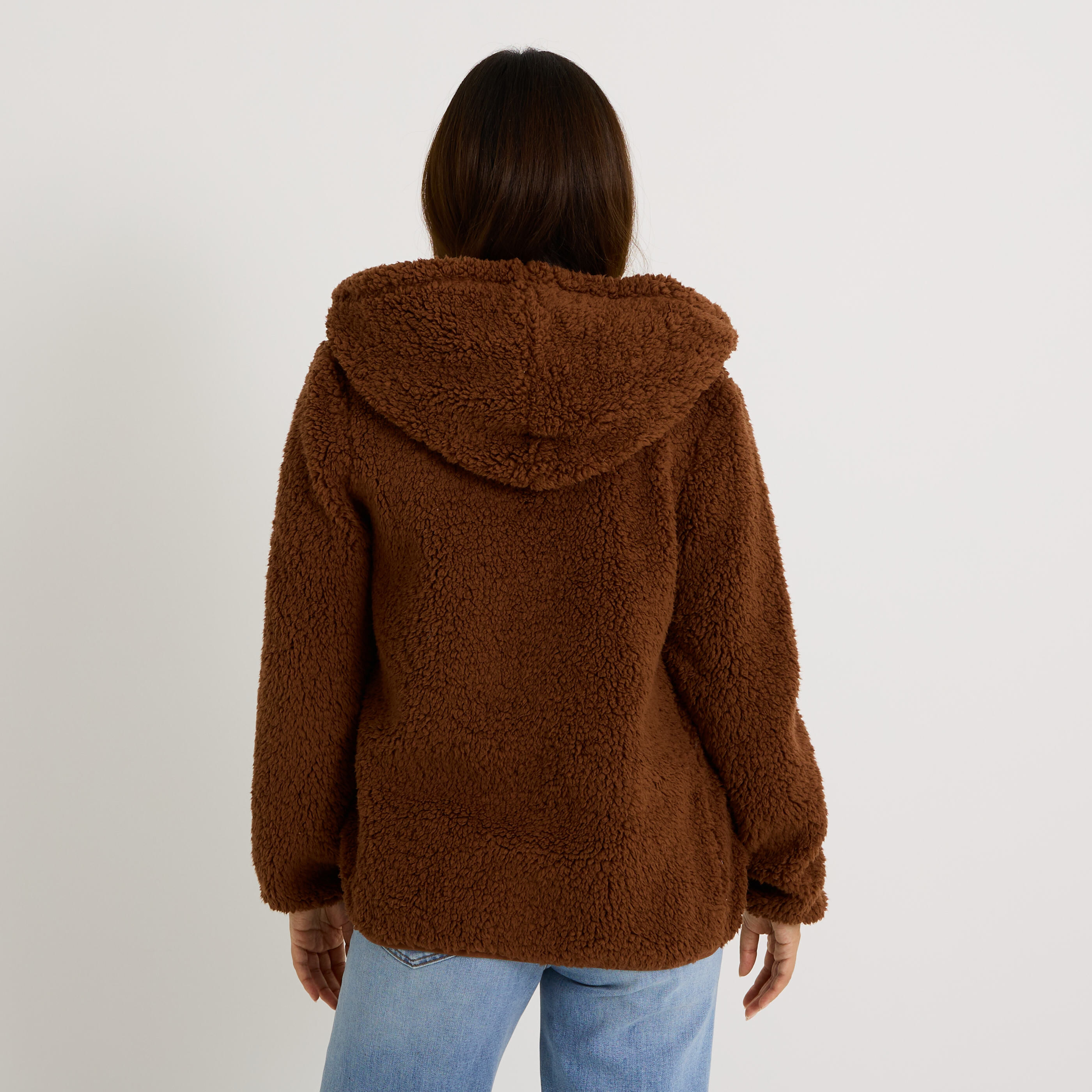 Gilet doux zipp&eacute; femme