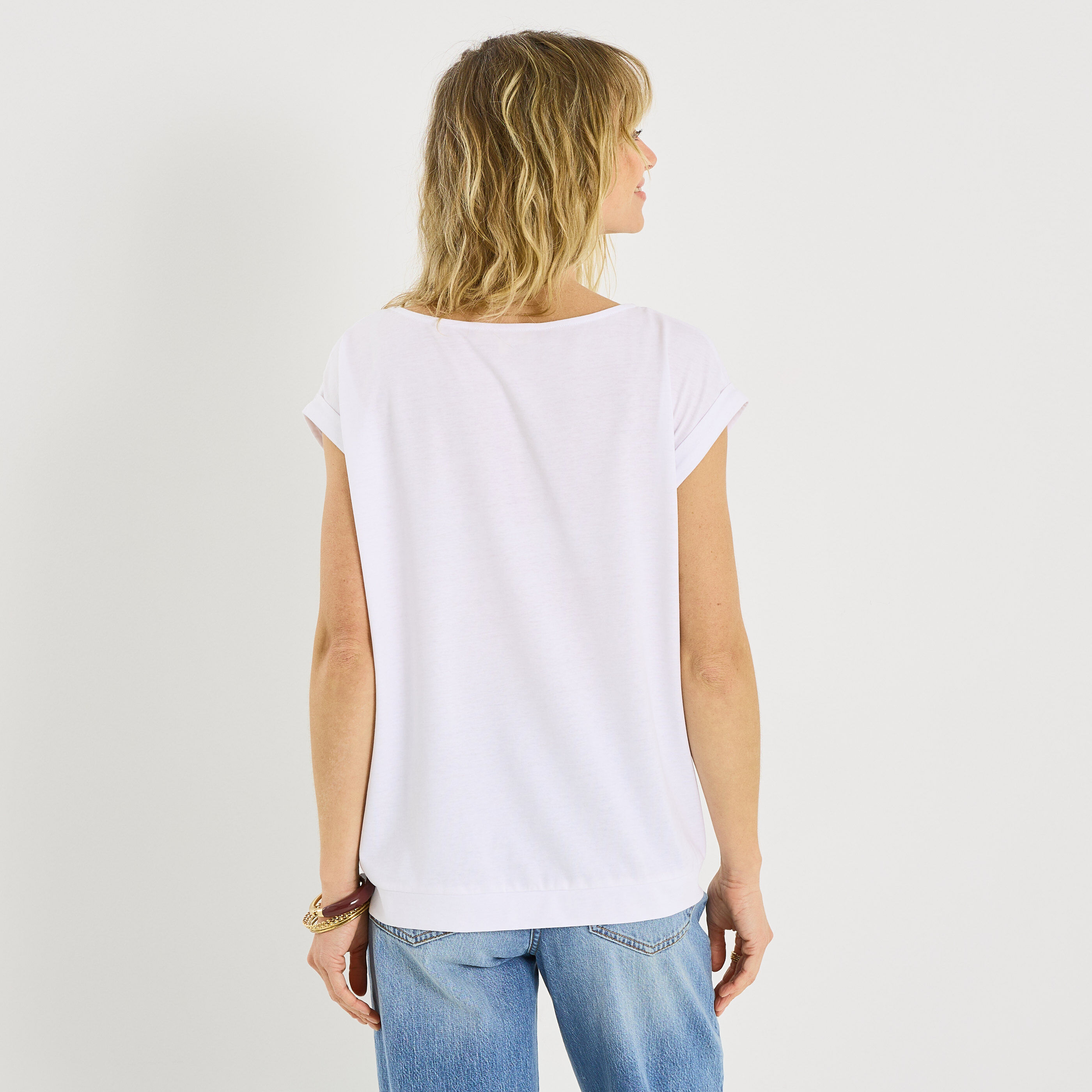 T-shirt avec broderie femme