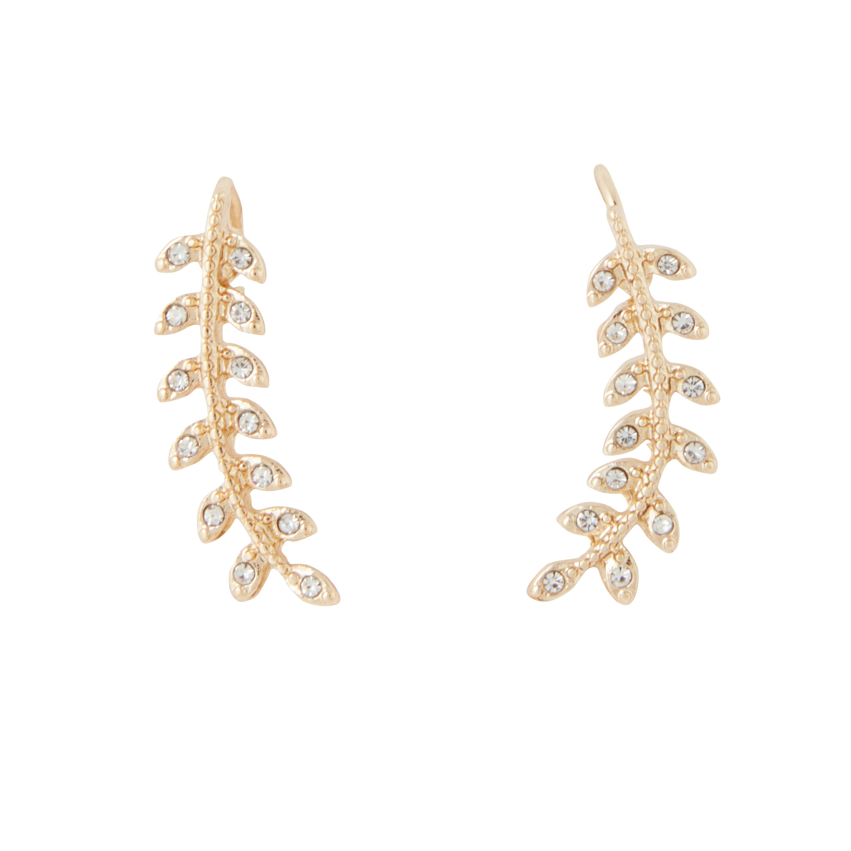 Boucles d'oreilles &eacute;pis strass&eacute;s