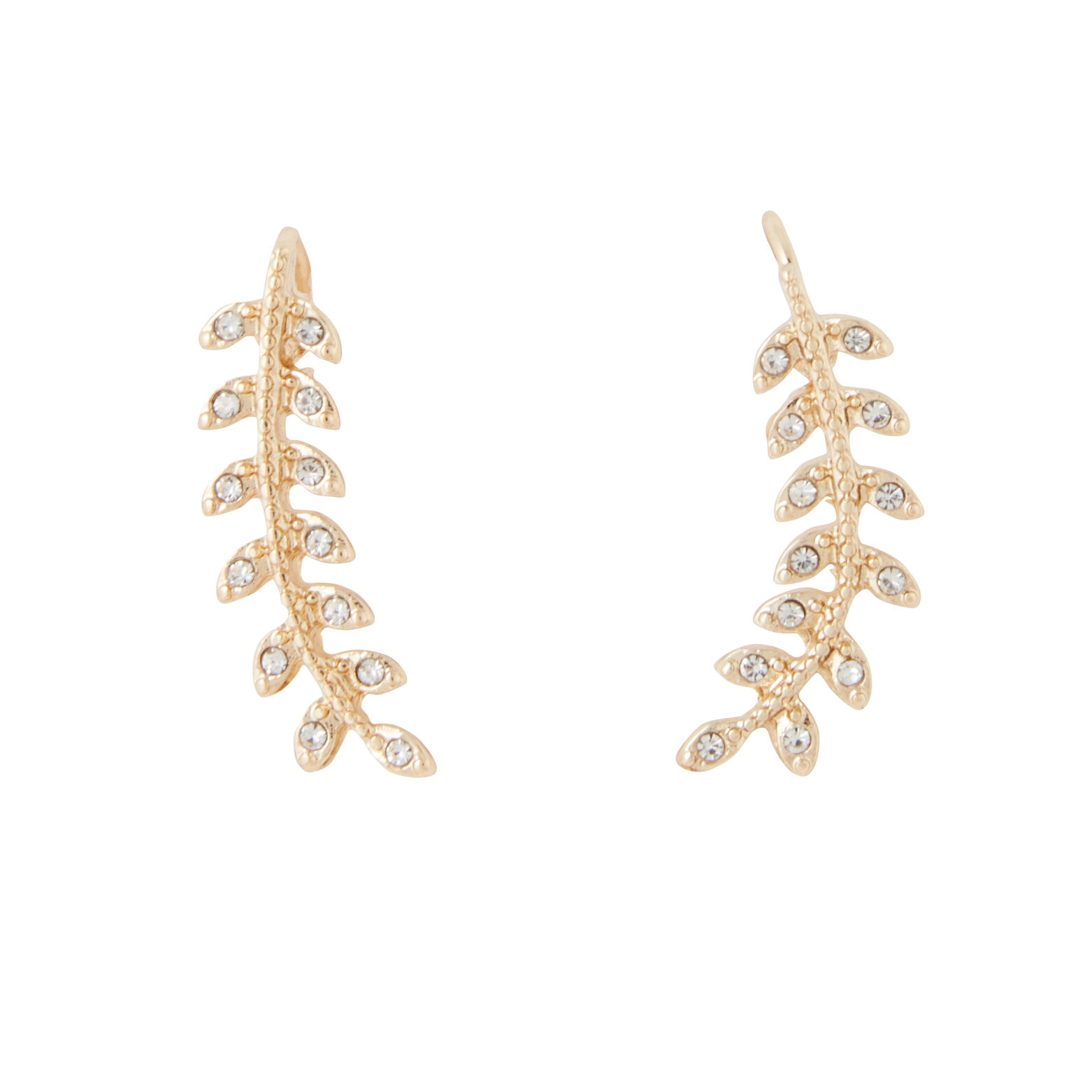 Boucles d'oreilles épis strassés