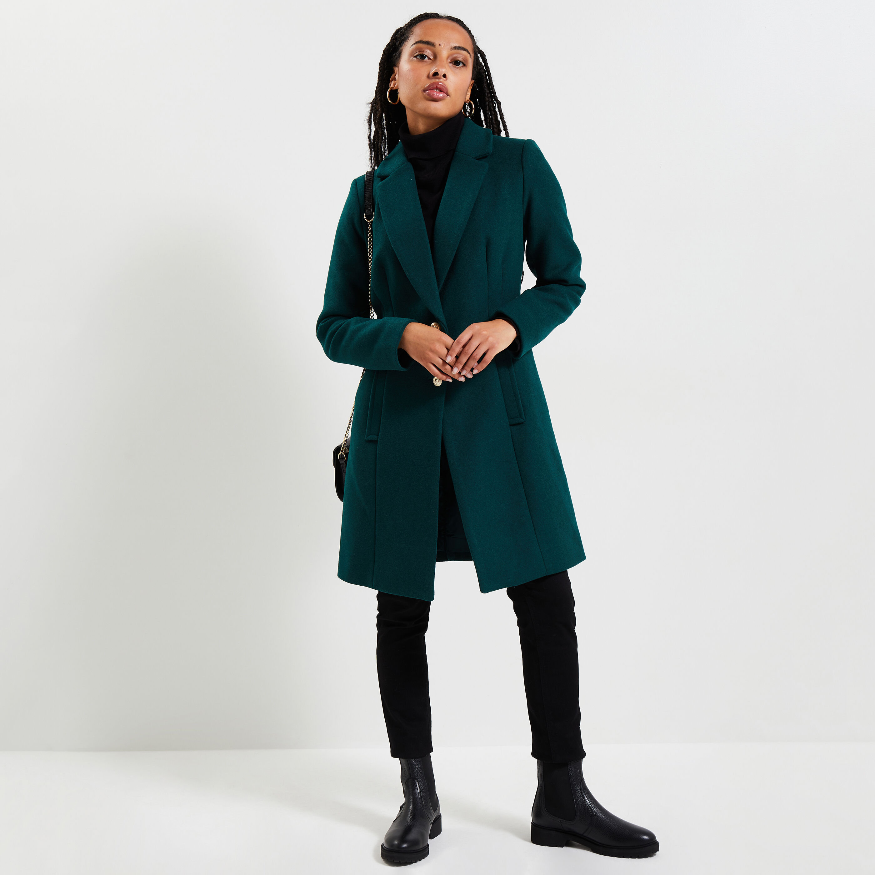 Manteau laine femme cintré cheap