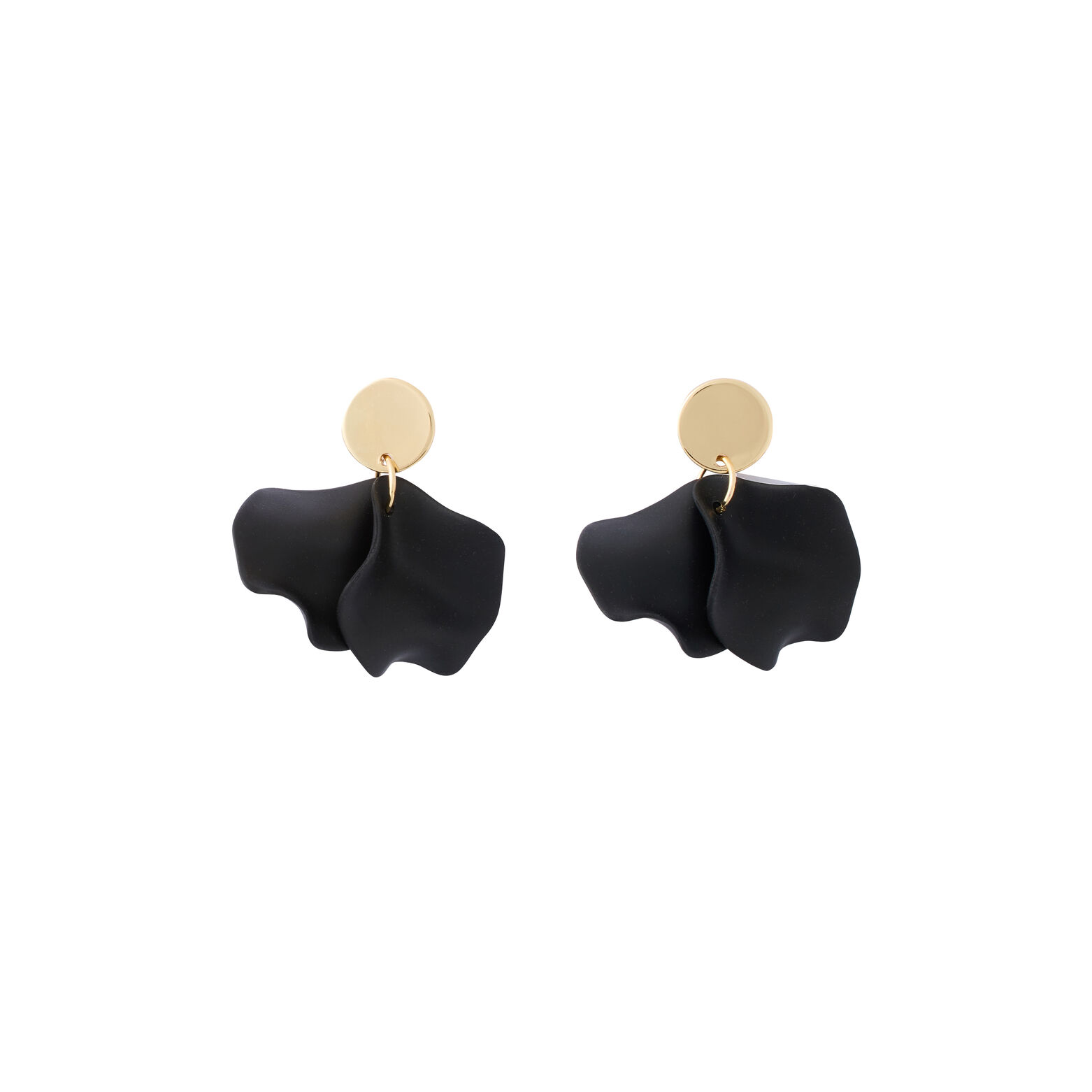 Boucles d'oreilles pétales en coating