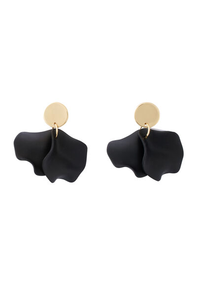 Boucles d'oreilles pétales en coating
